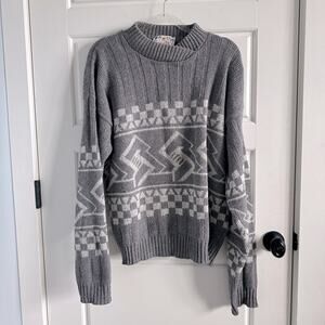 Vintage Forum Sportswear Fair Isle Checker Wool Sweater